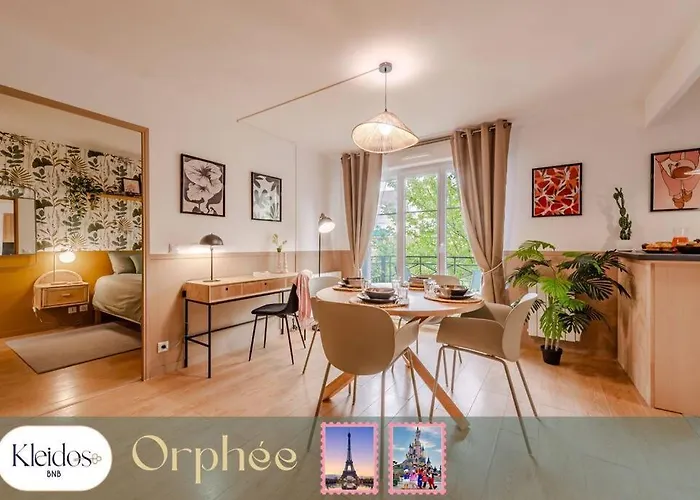 Orphee By Kleidos - Disney 10Min! Superbe T2, 4P, Parking Gratuit, Balcon