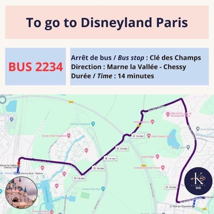 Orphee By Kleidos - 10min! Superbe T2, 4p, Parking Gratuit, Balcon * Magny-le-Hongre